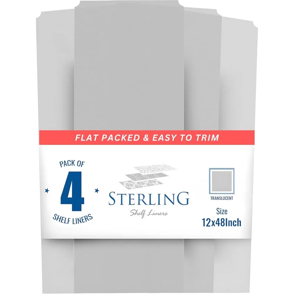 Clear Wire Shelf Liner Set of 4, 12x48 Inches Flat Packed, Easy Trim for Closets Pantry Shelves
Clear Wire Shelf Liner Set of 4, 12x48 Inches Flat Packed, Easy Trim for Closets Pantry Shelves