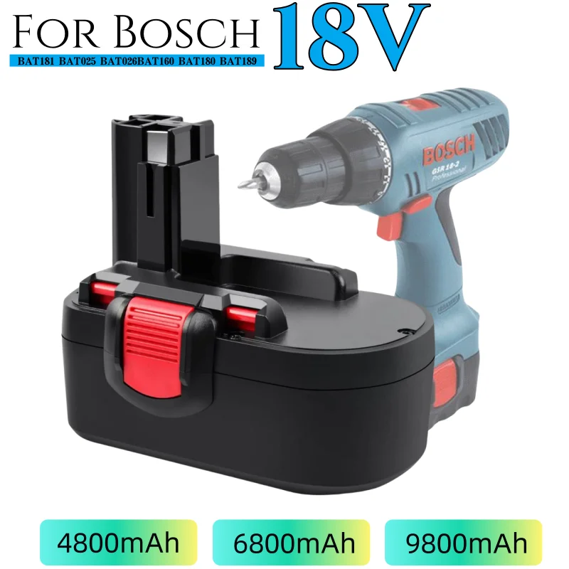 Для Bosch 18 В 4800/6800/9800 мАч BAT025 аккумулятор Ni-MH электроинструменты батарея для дрели GSB 18 VE-2, PSR 18VE, BAT026
Для Bosch 18 В 4800/6800/9800 мАч BAT025 аккумулятор Ni-MH электроинструменты батарея для дрели GSB 18 VE-2, PSR 18VE, BAT026