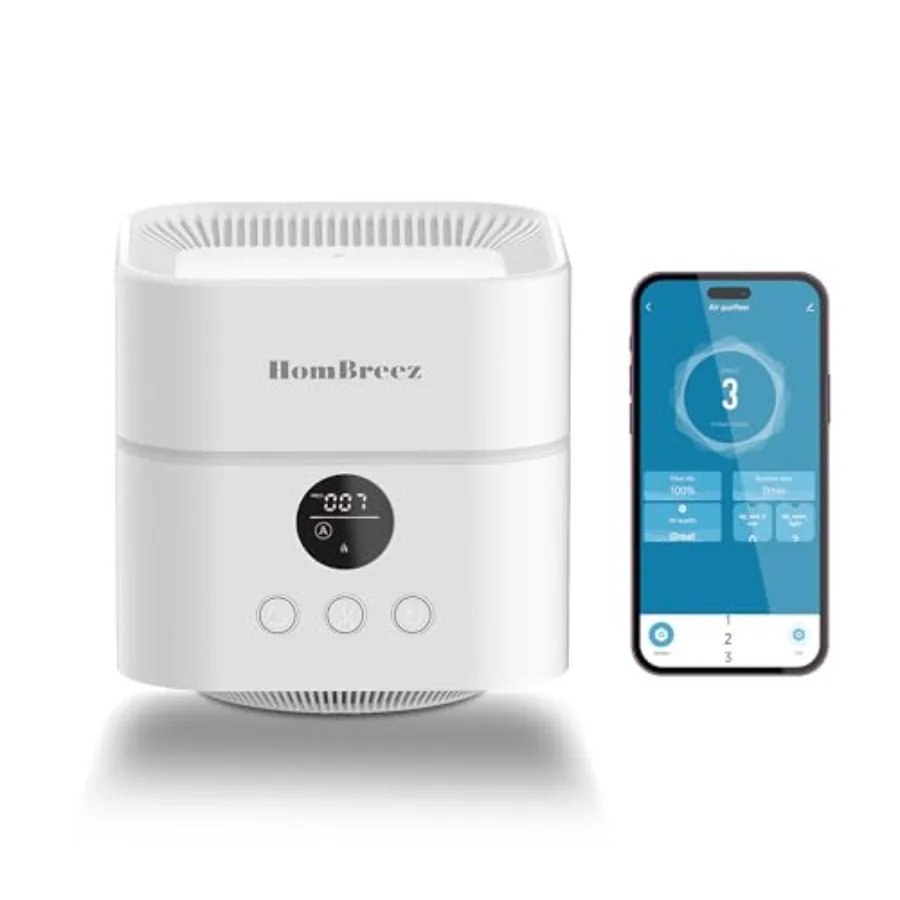 Air Purifier and Humidifier Combo for Bedroom: H13 True HEPA Filter, 400mL Water Tank, Quiet Cool Mist, Top Fill, Essential Oil
Air Purifier and Humidifier Combo for Bedroom: H13 True HEPA Filter, 400mL Water Tank, Quiet Cool Mist, Top Fill, Essential Oil