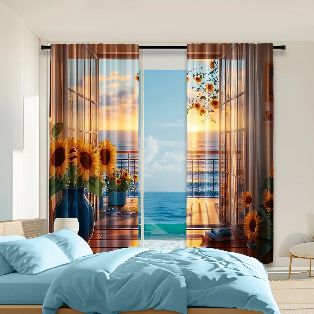 2Pcs Artistic Wooden Cabin Potted Plant Print Curtains With Rod Hole Design For Living Room Bedroom And Office Decor Machine
2Pcs Artistic Wooden Cabin Potted Plant Print Curtains With Rod Hole Design For Living Room Bedroom And Office Decor Machine