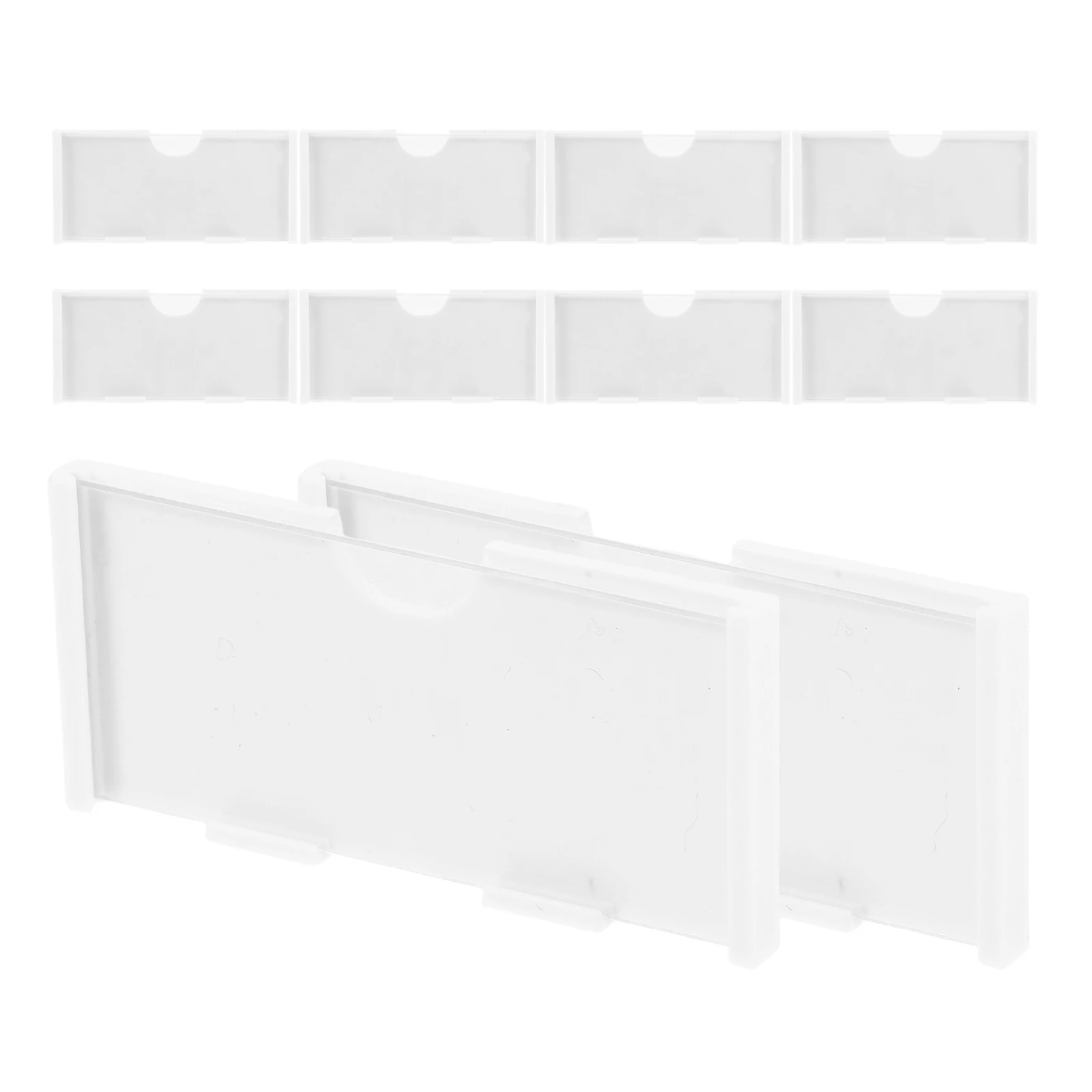 10pcs White Price Tags Card Holders Retail Display Shelf Labels Supermarket Supplies Plastic Reusable Wire Hooks Clear
10pcs White Price Tags Card Holders Retail Display Shelf Labels Supermarket Supplies Plastic Reusable Wire Hooks Clear
