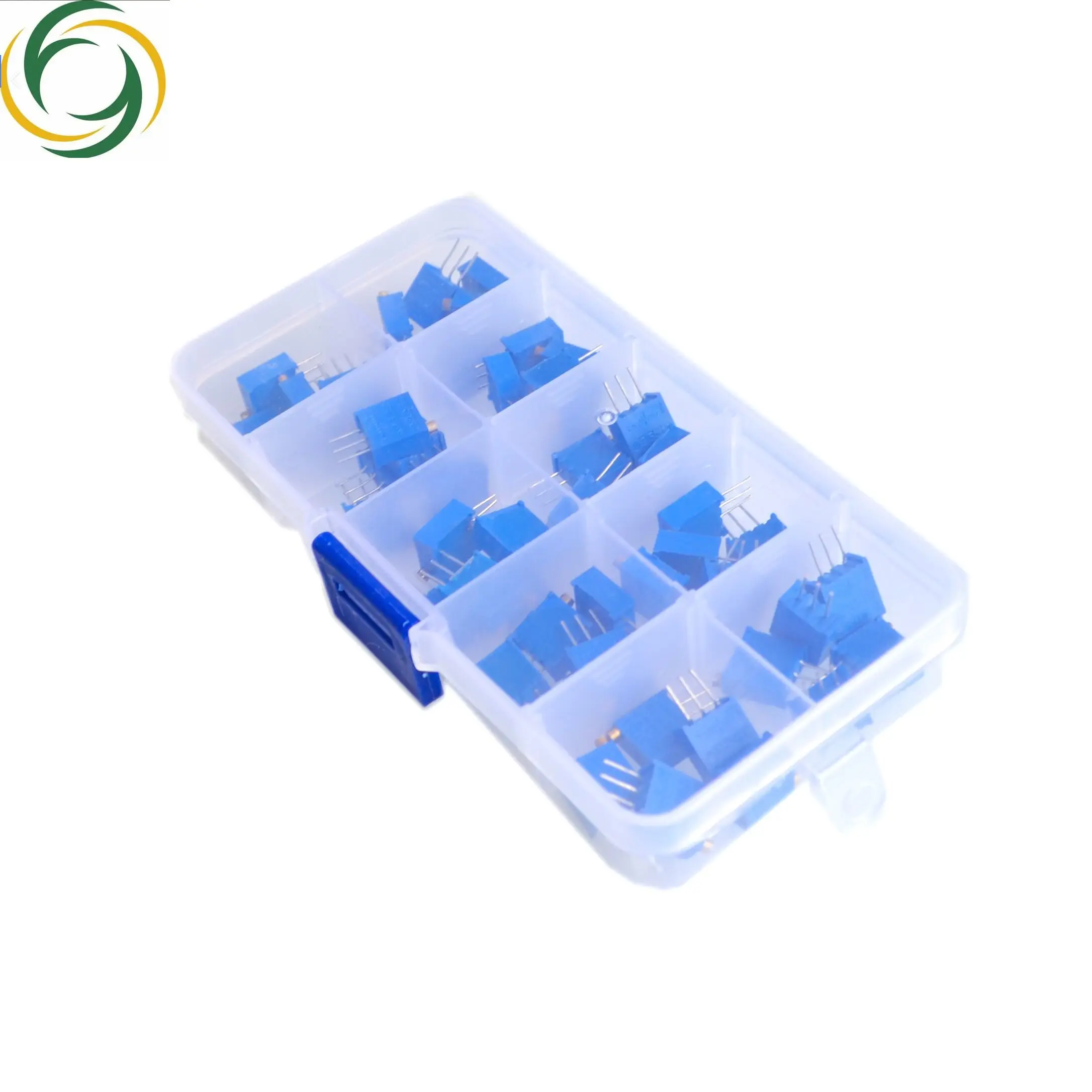50Pcs/Lot 3296W Multiturn Trimmer Potentiometer Kit High Precision 3296 Variable Resistor 500R 1K 2K 5K 10K 20K 50K 100K 200K 1M
50Pcs/Lot 3296W Multiturn Trimmer Potentiometer Kit High Precision 3296 Variable Resistor 500R 1K 2K 5K 10K 20K 50K 100K 200K 1M