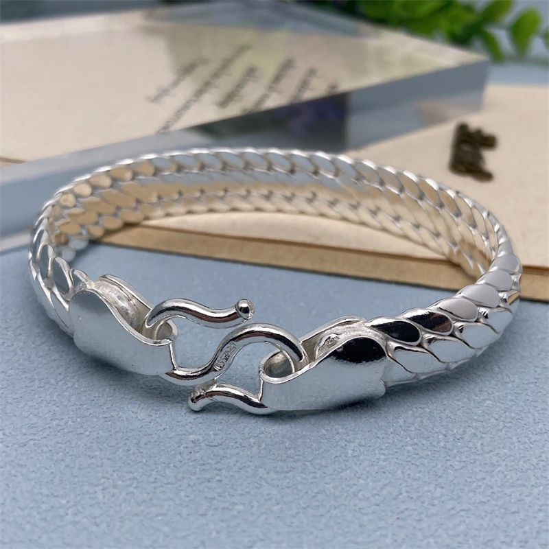 Pure 999 Fine Silver Three Weave Curb Bracelet Women Man's 10mm/12mm/14mm Width Cuban Solid Link 18cm to 22cm Length
Pure 999 Fine Silver Three Weave Curb Bracelet Women Man's 10mm/12mm/14mm Width Cuban Solid Link 18cm to 22cm Length