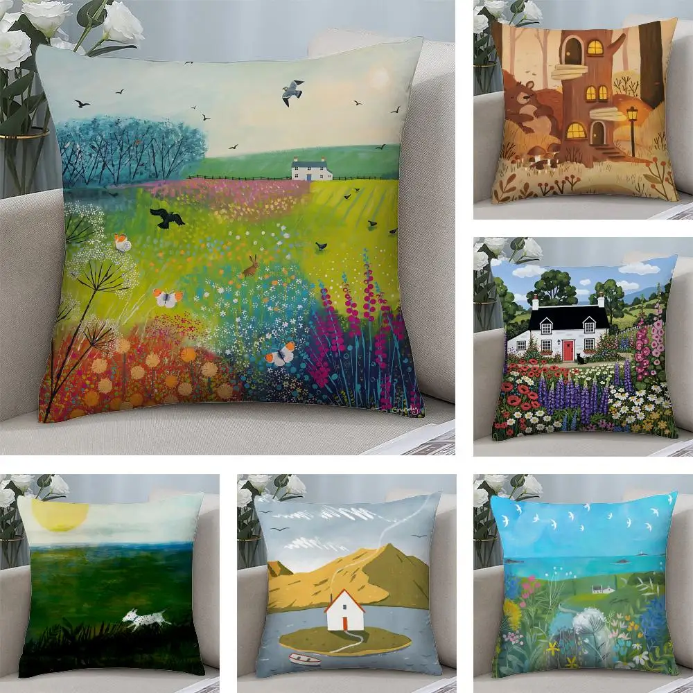 Springtime Rural Plants Wildflower Cushion Cover Square Pillow Bedroom Sofa Leisure Comfort Living Room Home Decoration 40X40
Springtime Rural Plants Wildflower Cushion Cover Square Pillow Bedroom Sofa Leisure Comfort Living Room Home Decoration 40X40