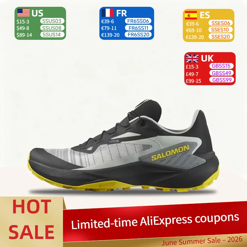 Salomon Genesis Stylish, Breathable,Supportive, Soft, and Responsive Premium Low-Top Running Shoes for Men–Black and Gray 479781
Salomon Genesis Stylish, Breathable,Supportive, Soft, and Responsive Premium Low-Top Running Shoes for Men–Black and Gray 479781