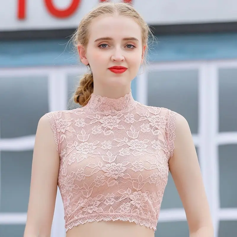 Lace Crop Top Women Clothing Street Fashion Sexy Versatile Y2k Top Women Clothes Casual Simple Stand Collar Tank Top Women
Lace Crop Top Women Clothing Street Fashion Sexy Versatile Y2k Top Women Clothes Casual Simple Stand Collar Tank Top Women
