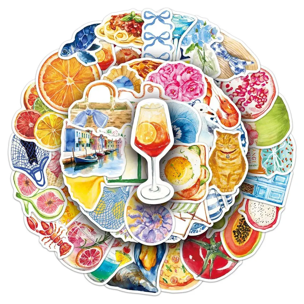 50Pcs Mediterranean Aesthetic Graffiti Stickers Fresh Cartoon Trendy Decals DIY Journal Decor Papery Pop Store
50Pcs Mediterranean Aesthetic Graffiti Stickers Fresh Cartoon Trendy Decals DIY Journal Decor Papery Pop Store