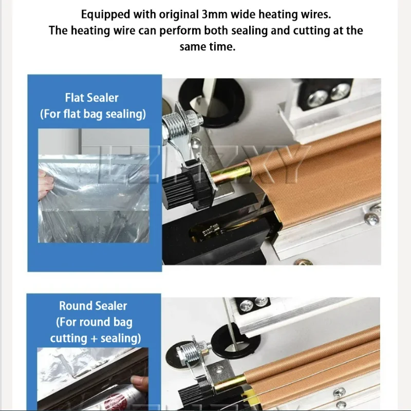 Fast PVC Shrink Film Plastic Bag Sealing and Cutting Machine 28/38CM Foot Operated Packaging and Sealing Machin Heat Bag Sealer
Fast PVC Shrink Film Plastic Bag Sealing and Cutting Machine 28/38CM Foot Operated Packaging and Sealing Machin Heat Bag Sealer