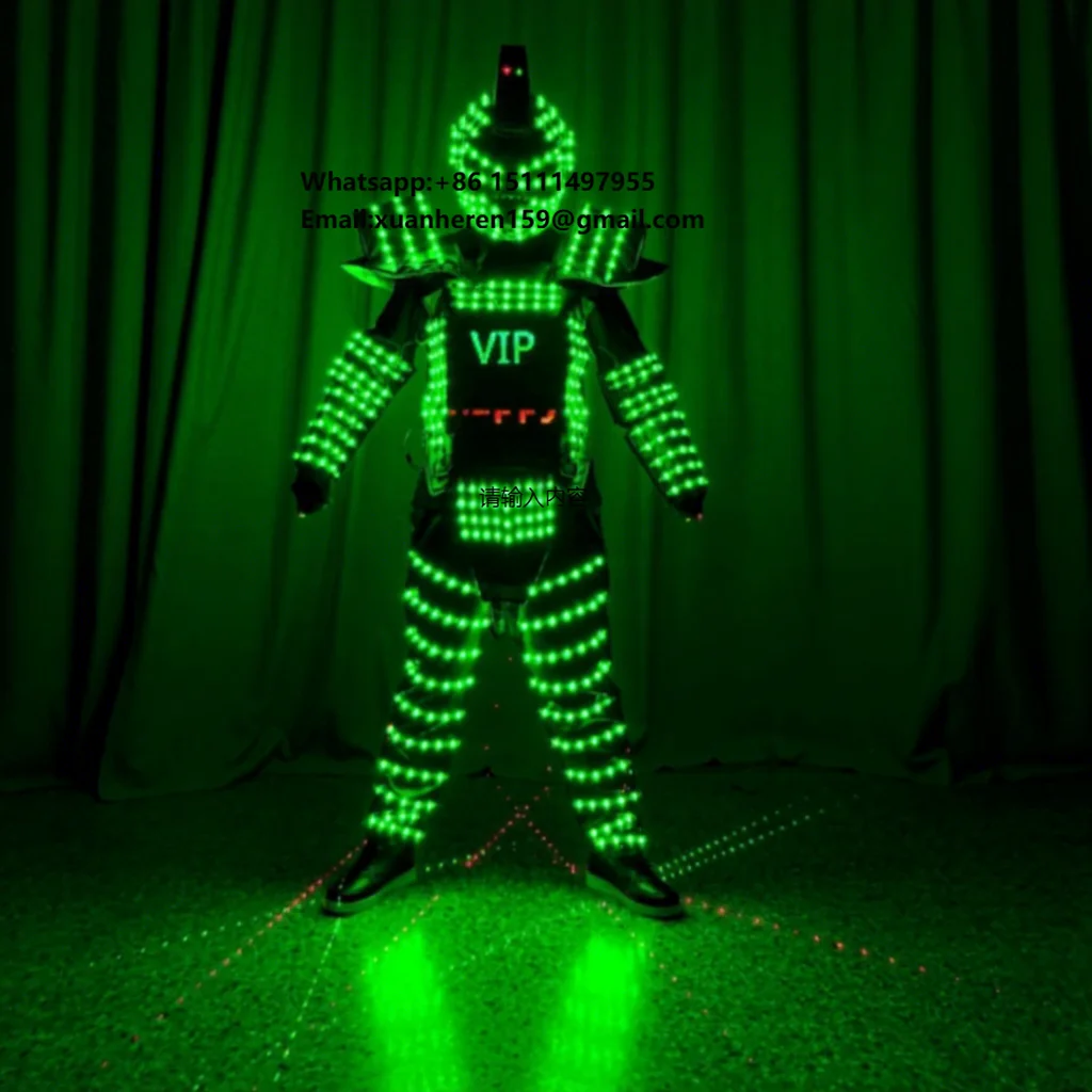 RICHSHINING Custom Full Color Robot Light up Suit RGB LED Cosplay Costume With Helmet LED Flashing Armor for Bar Stage Show Prop
RICHSHINING Custom Full Color Robot Light up Suit RGB LED Cosplay Costume With Helmet LED Flashing Armor for Bar Stage Show Prop
