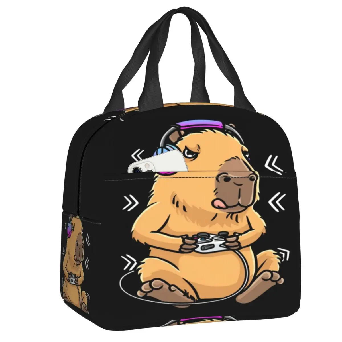 Custom Capybara Gamer Gaming Thermal Insulated Lunch Bags Women Lunch Container for Kids School Children Food Box
Custom Capybara Gamer Gaming Thermal Insulated Lunch Bags Women Lunch Container for Kids School Children Food Box