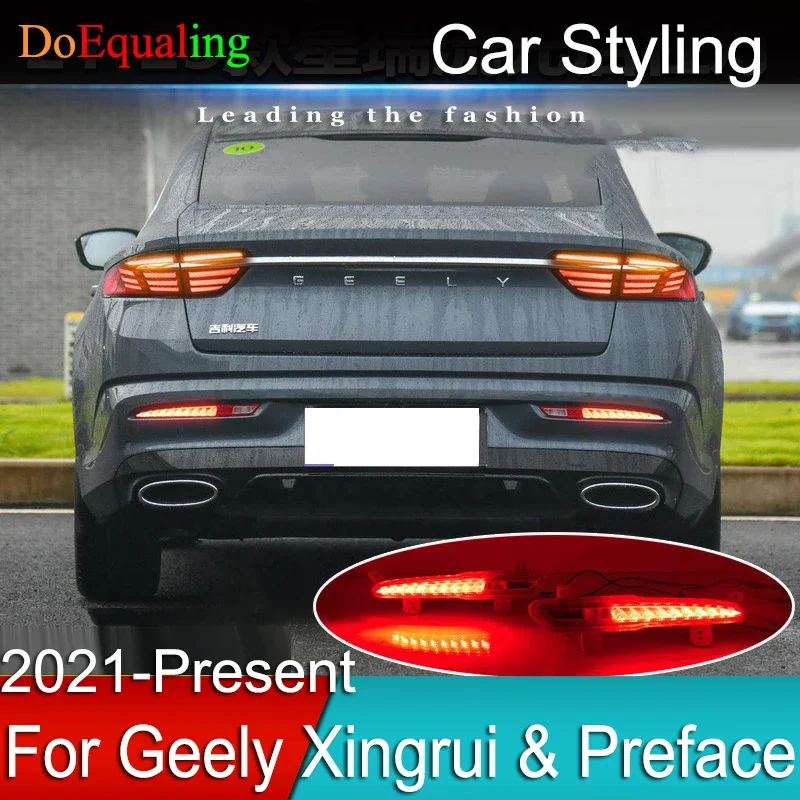 For Geely Preface Xingrui 2023 2024 Modified Rear Bumper Light Brake Dedicated LED Tail Flow Turn Signal Navigation Light Parts
For Geely Preface Xingrui 2023 2024 Modified Rear Bumper Light Brake Dedicated LED Tail Flow Turn Signal Navigation Light Parts