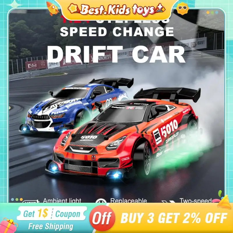 1:24 RC Drift Sports Four-wheel Drive Car With LED Lights Remote Control Racing High Speed Vehicle Kids Toys Multiplayer Game
1:24 RC Drift Sports Four-wheel Drive Car With LED Lights Remote Control Racing High Speed Vehicle Kids Toys Multiplayer Game