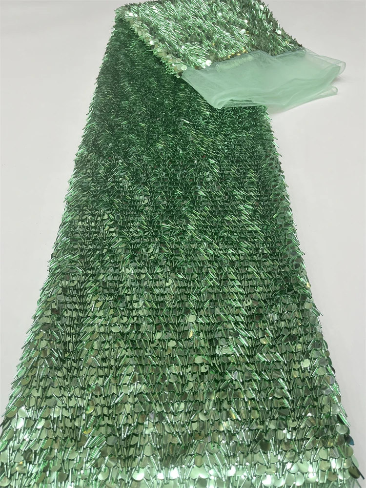 Wholesale Nigerian Lace Fabrics Fashion Women African Tulle Lace Luxury Handmade Sequins Fabrics For Wedding 5 Yards 
Wholesale Nigerian Lace Fabrics Fashion Women African Tulle Lace Luxury Handmade Sequins Fabrics For Wedding 5 Yards