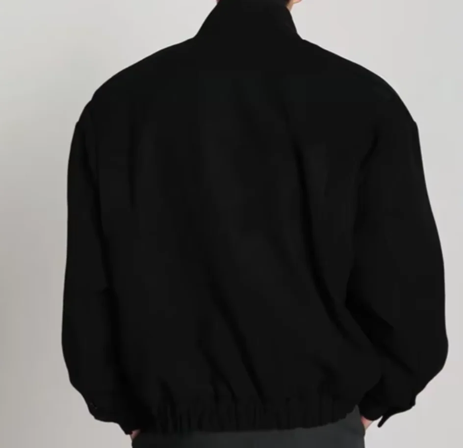 Mens Autumn Winter High End Stand Collar Wool Jacket Trendy Ins Ruffian Loose Top Streetwear Coat
Mens Autumn Winter High End Stand Collar Wool Jacket Trendy Ins Ruffian Loose Top Streetwear Coat