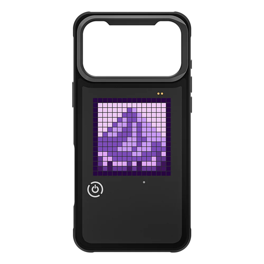 For iPhone 17 Pro LED Pixel Case DIY Animated Custom Screen Phone Cover with Foldable Kickstand - Black
For iPhone 17 Pro LED Pixel Case DIY Animated Custom Screen Phone Cover with Foldable Kickstand - Black