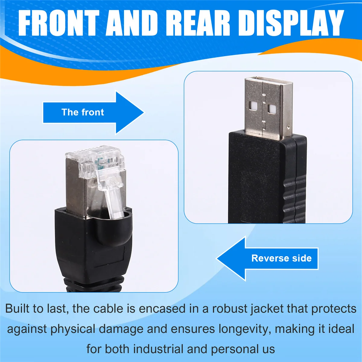 ADEGBO-Improved FTDI FT232RL Chip USB to RJ45 Cable RS485 Serial Port Delta IFD6500 A
ADEGBO-Improved FTDI FT232RL Chip USB to RJ45 Cable RS485 Serial Port Delta IFD6500 A