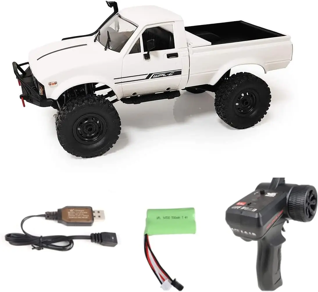 4x4 Remote Control Rock Crawler Truck with LED Lights, 2.4GHz 1/16 Scale All Terrain RTR for Adults
4x4 Remote Control Rock Crawler Truck with LED Lights, 2.4GHz 1/16 Scale All Terrain RTR for Adults