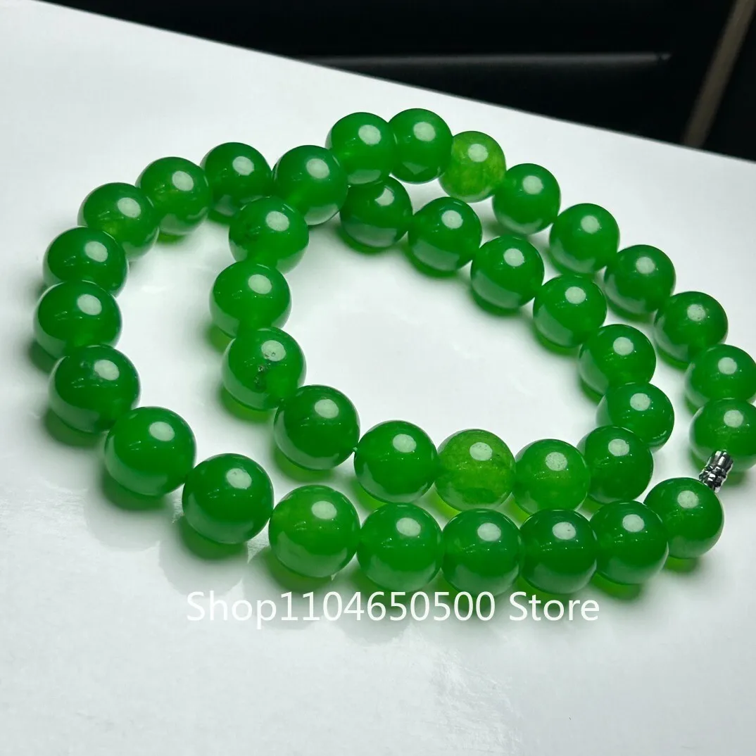 Certified Natural Ice Myanmar Green Beads Jade jadeite Necklaces Pendants 8MM
Certified Natural Ice Myanmar Green Beads Jade jadeite Necklaces Pendants 8MM