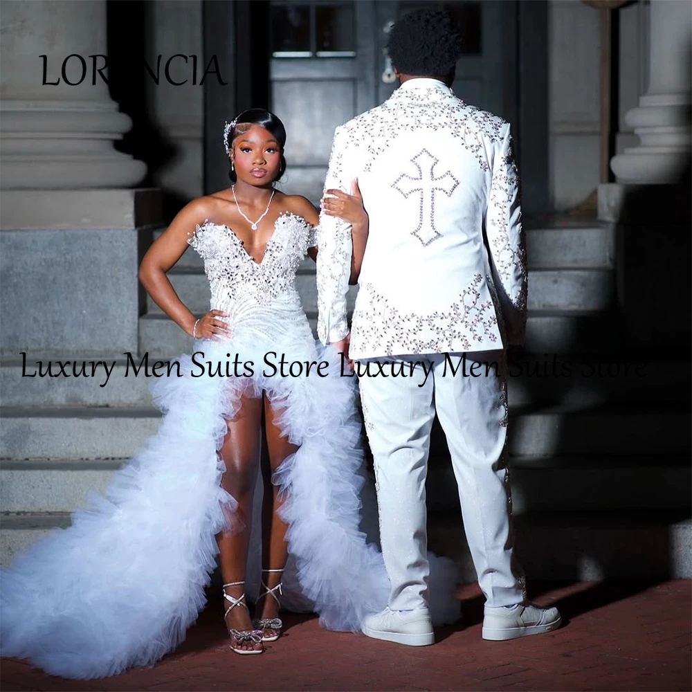 Роскошные мужские костюмы с украшениями Matel, комплект из 2 предметов, смокинги с плоским воротником, свадебные наряды для жениха, пиджак по индивидуальному заказу, брюки, trajes para hombre 
Роскошные мужские костюмы с украшениями Matel, комплект из 2 предметов, смокинги с плоским воротником, свадебные наряды для жениха, пиджак по индивидуальному заказу, брюки, trajes para hombre