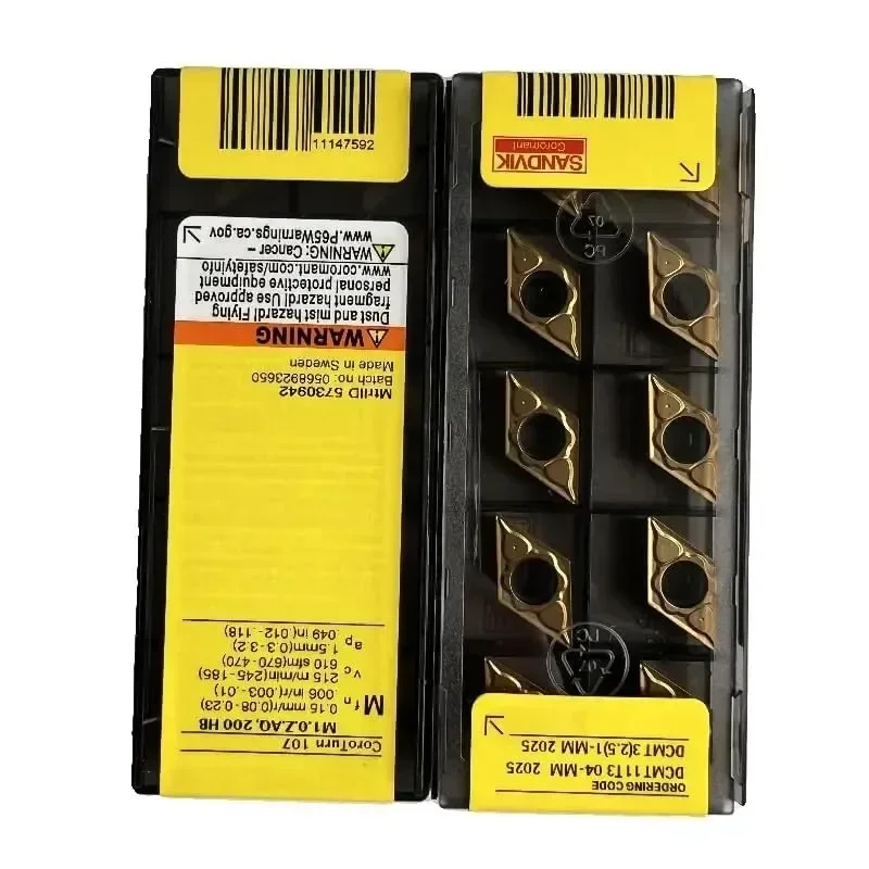 SANDVIK-Coromant / DCMT11T304-MM 2025 / 10 Pcs
SANDVIK-Coromant / DCMT11T304-MM 2025 / 10 Pcs
