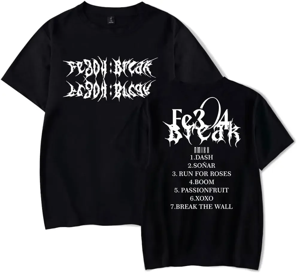 Футболка NMIXX Dash Fe3O4 Break альбом Merch donna uomo moda Casual Kpop manica corta Tee
Футболка NMIXX Dash Fe3O4 Break альбом Merch donna uomo moda Casual Kpop manica corta Tee