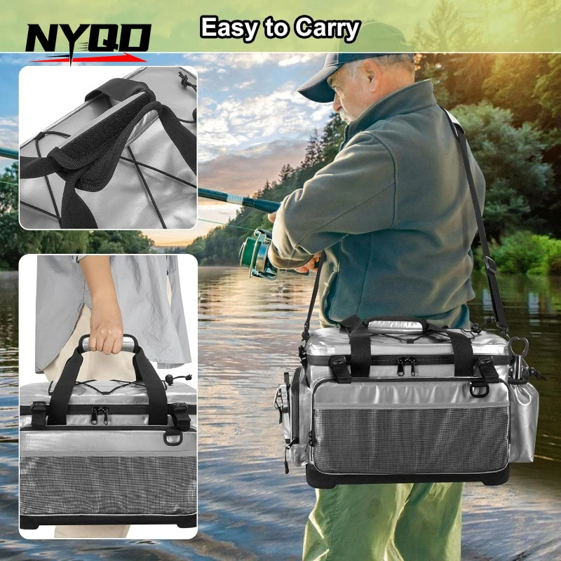 Fishing gear storage bag-EVA hard base-Suitable for fishing tackle boxes fishing rods bags equipment storage bags
Fishing gear storage bag-EVA hard base-Suitable for fishing tackle boxes fishing rods bags equipment storage bags