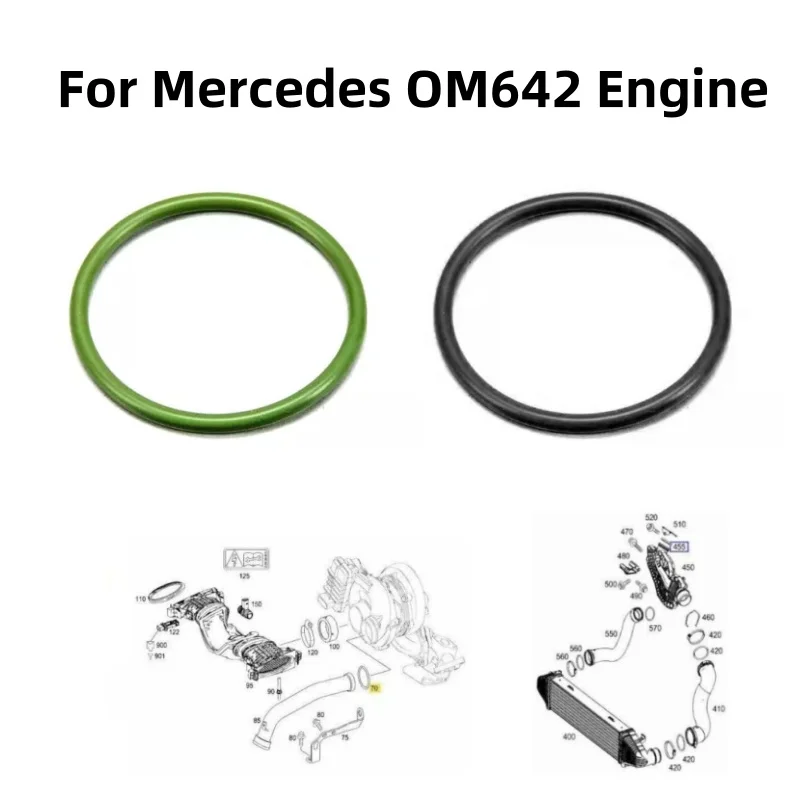2pcs Engine Turbo Seal O Rings Green & Black For Mercedes OM642 A0179973545 A0149976445 Auto Accessories
2pcs Engine Turbo Seal O Rings Green & Black For Mercedes OM642 A0179973545 A0149976445 Auto Accessories