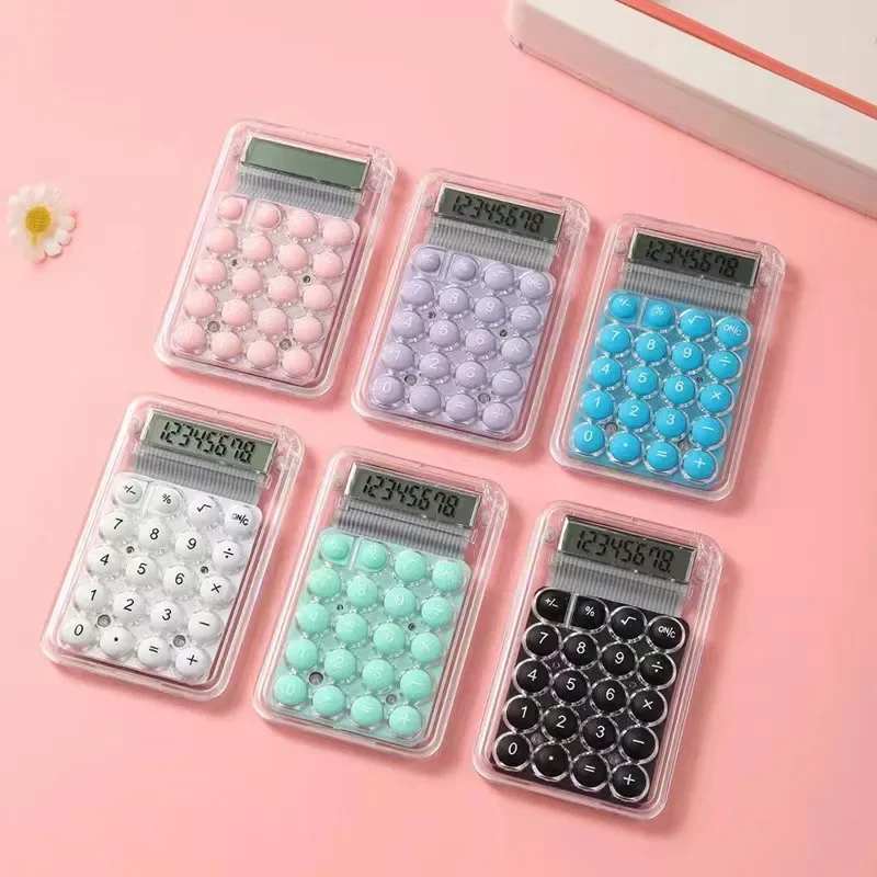 Candy Color Mini Calculator Handheld Pocket Type Coin Batteries Simple Transparent Calculator Student School Office Stationery
Candy Color Mini Calculator Handheld Pocket Type Coin Batteries Simple Transparent Calculator Student School Office Stationery