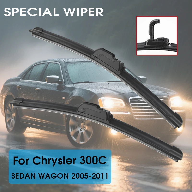 For Chrysler 300C Sedan Wagon 22"+22" Front Car Wiper Blade Fit U Hook Arm Windscreen Wipers Auto Accessories LHD RHD
For Chrysler 300C Sedan Wagon 22"+22" Front Car Wiper Blade Fit U Hook Arm Windscreen Wipers Auto Accessories LHD RHD