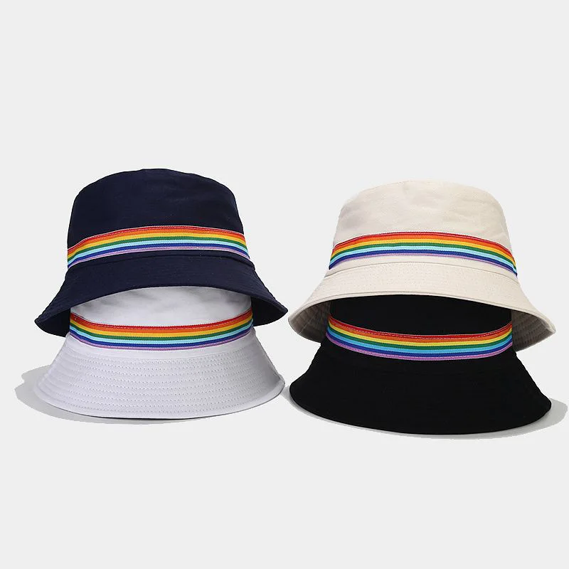 Rainbow Webbing Cotton Bucket Hat Unisex Both Sides Wear Foldable Fisherman Hat Outdoor Travel Sunscreen Fishing Hunting Cap
Rainbow Webbing Cotton Bucket Hat Unisex Both Sides Wear Foldable Fisherman Hat Outdoor Travel Sunscreen Fishing Hunting Cap