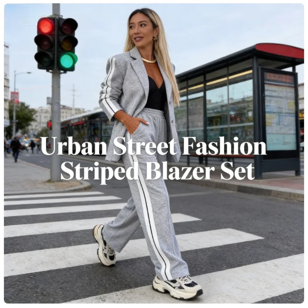New 2026 Women Autumn Winter Casual Suit Set Long Sleeve Notch Lapel Blazer with Skirt Office Lady Business Outfit
New 2026 Women Autumn Winter Casual Suit Set Long Sleeve Notch Lapel Blazer with Skirt Office Lady Business Outfit