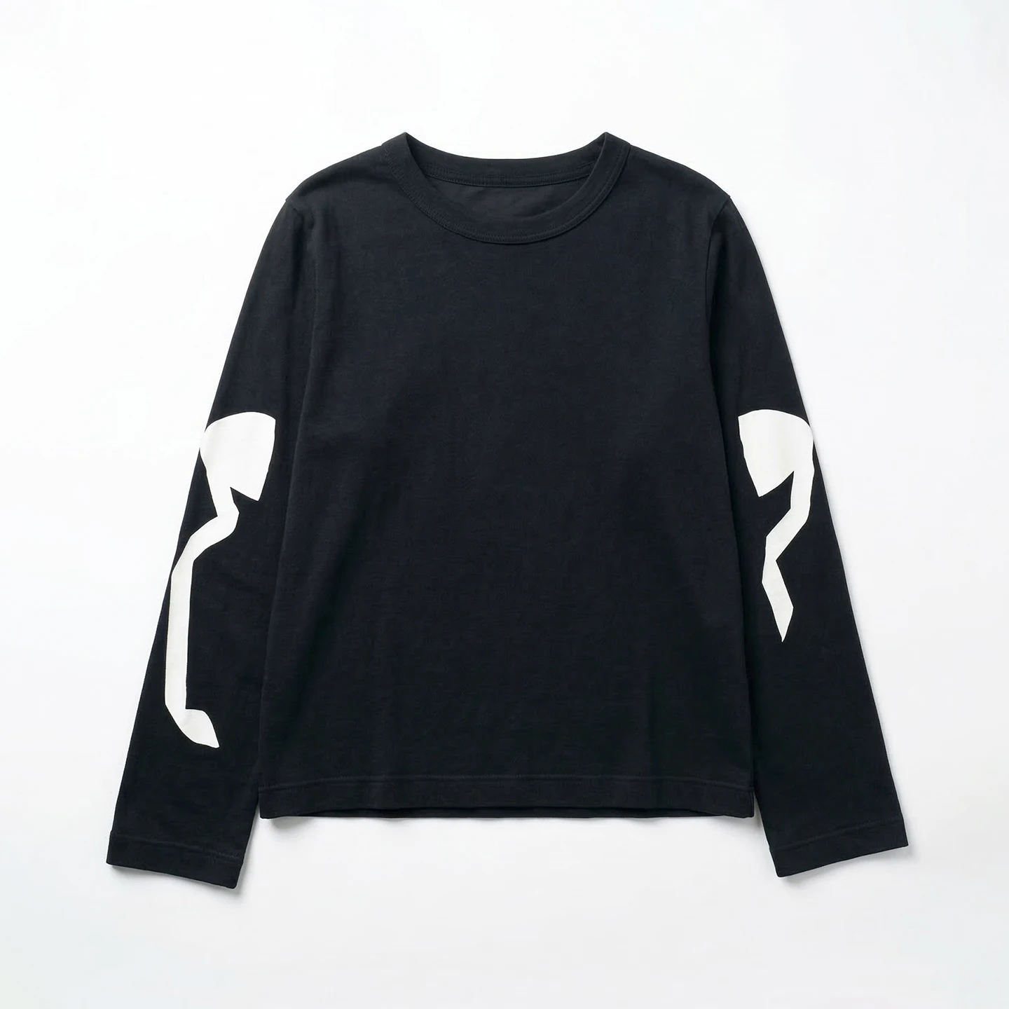 Black long sleeved T-shirt women's imakokoni spring Japanese retro bow print pure cotton loose top 265407
Black long sleeved T-shirt women's imakokoni spring Japanese retro bow print pure cotton loose top 265407