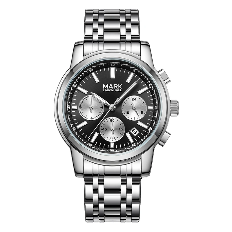 MARK FAIRWHALE FW-5056 Men's Wristwatch Quartz Chronograph Metal Case Bracelet High-Clarity Crystal Casual Fashion Watch
MARK FAIRWHALE FW-5056 Men's Wristwatch Quartz Chronograph Metal Case Bracelet High-Clarity Crystal Casual Fashion Watch