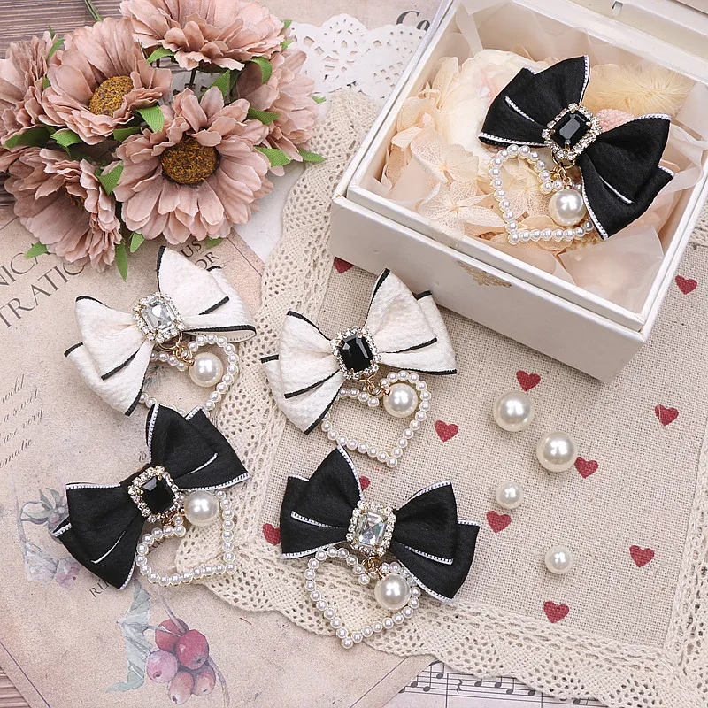 Original Handmade Japanese Sweet and Cute Pearl Love Pendant Exquisite Small Hairpin Hair Accessories Hair clip Pair
Original Handmade Japanese Sweet and Cute Pearl Love Pendant Exquisite Small Hairpin Hair Accessories Hair clip Pair