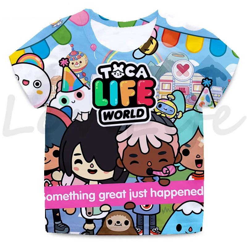 Toca Life World Tshirt Cartoon Children Tee Tops Toca Boca T Shirt Kids Toca Life World T-shirt Boys Girls Anime Streetwear
Toca Life World Tshirt Cartoon Children Tee Tops Toca Boca T Shirt Kids Toca Life World T-shirt Boys Girls Anime Streetwear