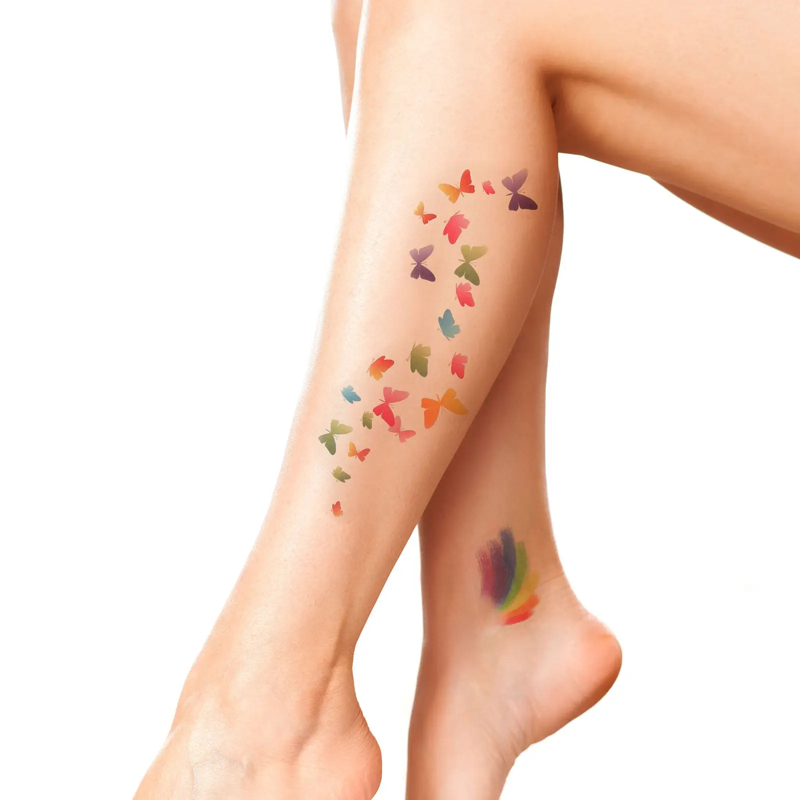 6 Sheets Waterproof Temporary Tattoos 3D Color Printing Adult Disposable Decorative Rainbow Body Stickers Fake Tattoos Women
6 Sheets Waterproof Temporary Tattoos 3D Color Printing Adult Disposable Decorative Rainbow Body Stickers Fake Tattoos Women