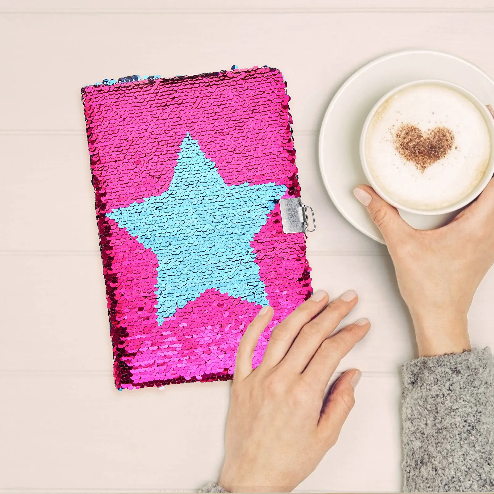 Reversible Sequin Journal Star Book for Teens Creative Writing Travel Planning Idea Listing Sketching
Reversible Sequin Journal Star Book for Teens Creative Writing Travel Planning Idea Listing Sketching