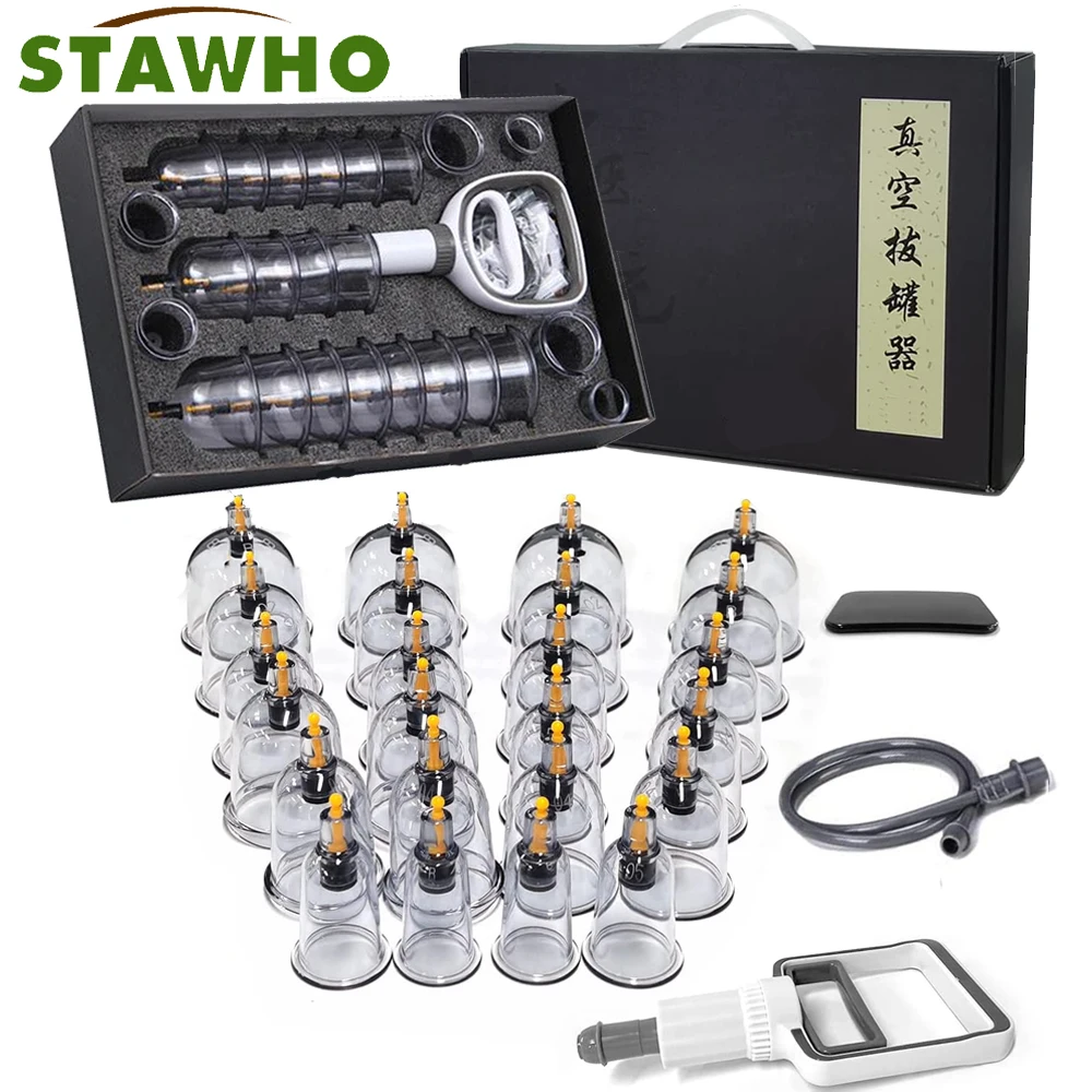 12/24 Cans Vacuum Cupping Massage Set Chinese Medicine Physiotherapy Healthy Care Anti-Cellulite Suction Cups For Body Massager
12/24 Cans Vacuum Cupping Massage Set Chinese Medicine Physiotherapy Healthy Care Anti-Cellulite Suction Cups For Body Massager