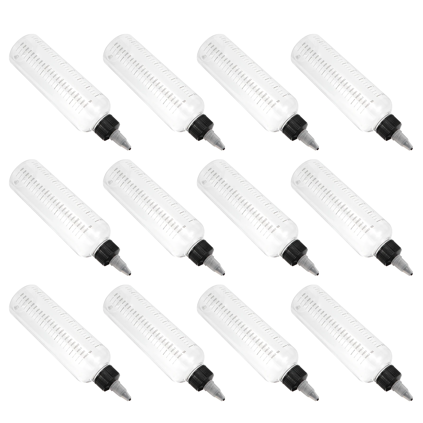 12 Pcs 230ML Transparent Pointed Mouth Bottles Squeeze Dispensing Calibration Precision Plastic Environmental Hair
12 Pcs 230ML Transparent Pointed Mouth Bottles Squeeze Dispensing Calibration Precision Plastic Environmental Hair