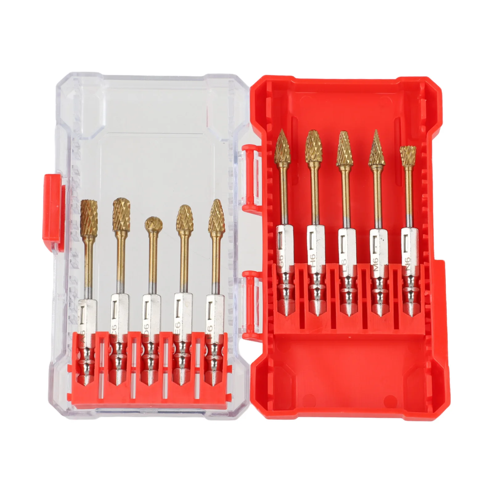 Compact Case Bits Carbide Burr Set 10 Unique Shapes Easy Transport Storage Metal Working Accessory Metal Polishing
Compact Case Bits Carbide Burr Set 10 Unique Shapes Easy Transport Storage Metal Working Accessory Metal Polishing