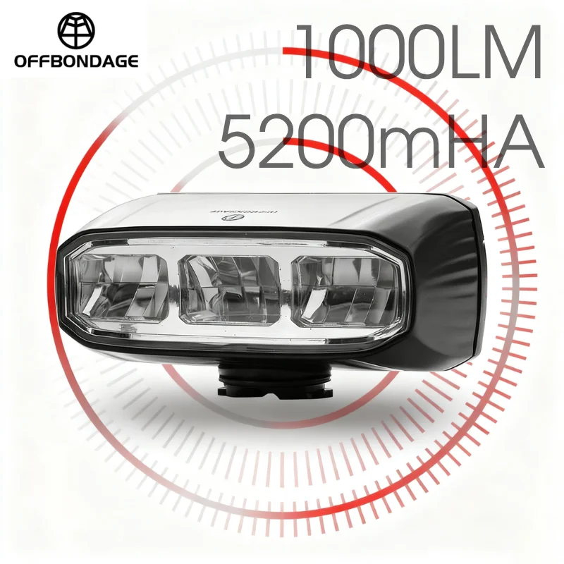 OFFBONDAGE High Brightness Bicycle Headlight Bike Front Light Aluminum Alloy Type-c Charging Large Battery Capacity Cycling Lamp
OFFBONDAGE High Brightness Bicycle Headlight Bike Front Light Aluminum Alloy Type-c Charging Large Battery Capacity Cycling Lamp