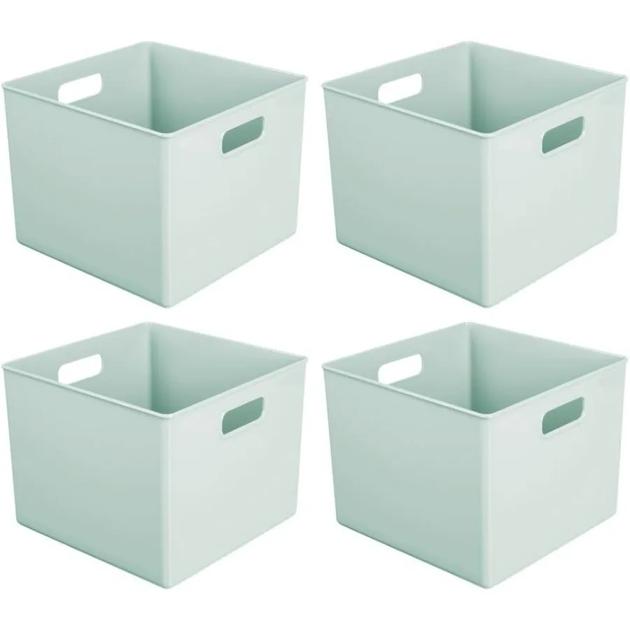 mDesign Plastic Deep Home Storage Organizer Basket Bin Handles for Cube Furniture Shelving in Office Closet Bedroom Laundry Roo
mDesign Plastic Deep Home Storage Organizer Basket Bin Handles for Cube Furniture Shelving in Office Closet Bedroom Laundry Roo