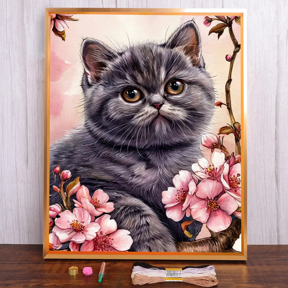 Animal Pet Cat Pre-Printed 11CT Cross-Stitch Embroidery Set DMC Threads Craft Knitting Sewing Hobby Jewelry Different Stamped
Animal Pet Cat Pre-Printed 11CT Cross-Stitch Embroidery Set DMC Threads Craft Knitting Sewing Hobby Jewelry Different Stamped