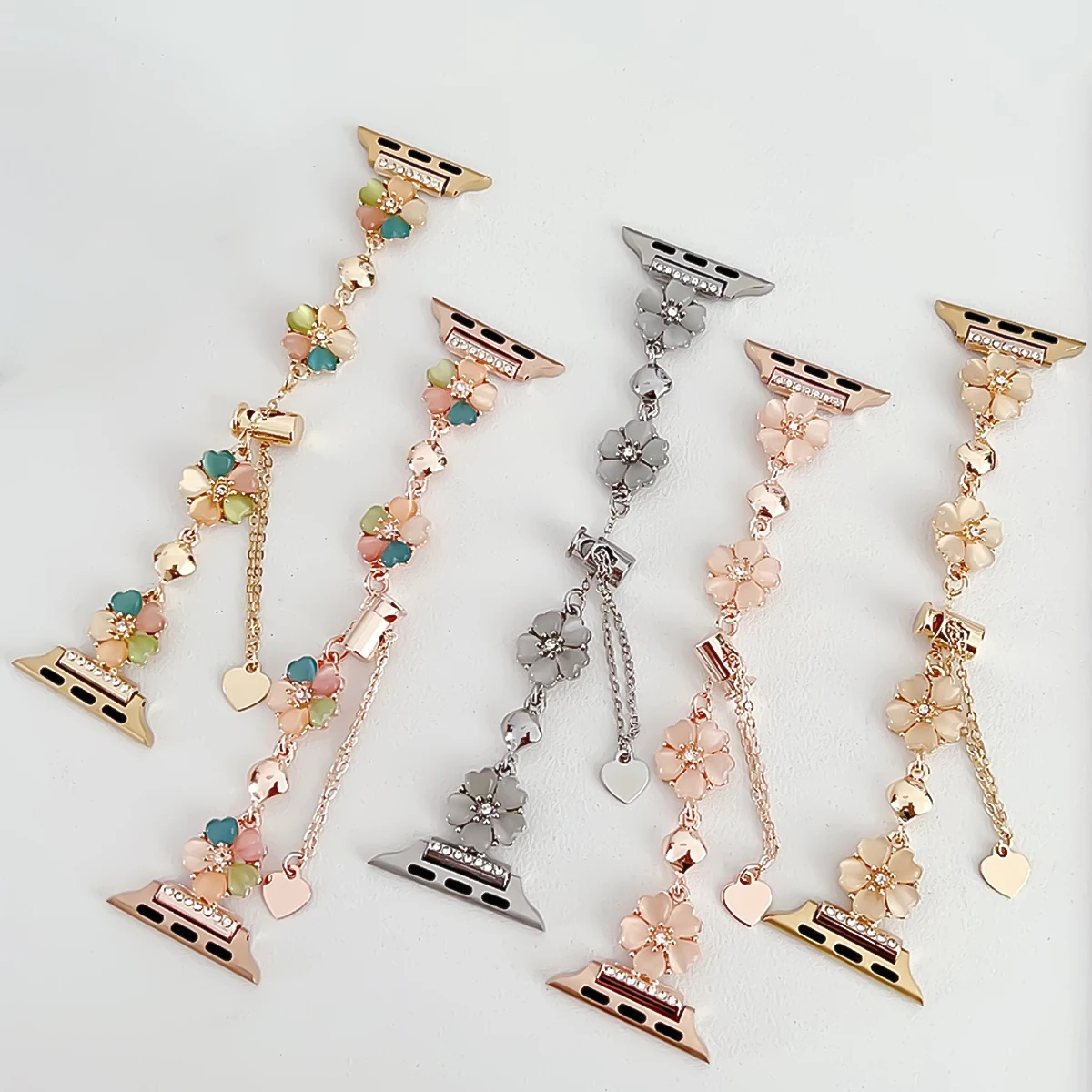 Jewelry Flower Band for Apple Watch Band 49 46 45 44 42 41 40 38mm Adjustable Strap Women Dressy Bracelet for iWatch S11 10 9 8
Jewelry Flower Band for Apple Watch Band 49 46 45 44 42 41 40 38mm Adjustable Strap Women Dressy Bracelet for iWatch S11 10 9 8