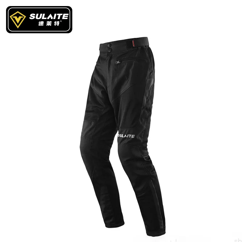SULAITE Motorcycle Pants Men Riding Trousers Adjustable Waist Zip Pocket Reflective Detail Outdoor Moto Gear Black Full Length
SULAITE Motorcycle Pants Men Riding Trousers Adjustable Waist Zip Pocket Reflective Detail Outdoor Moto Gear Black Full Length