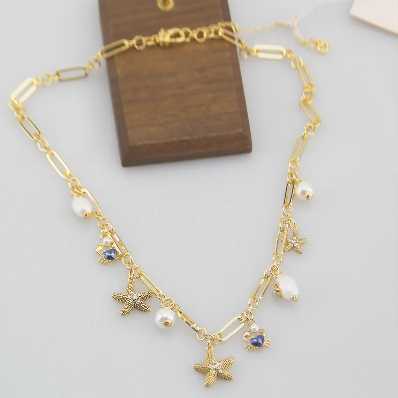 Light Luxury Design Fashion Multi-element Ocean Series Starfish Small Crab Shape Women's Necklace Jewelry
Light Luxury Design Fashion Multi-element Ocean Series Starfish Small Crab Shape Women's Necklace Jewelry