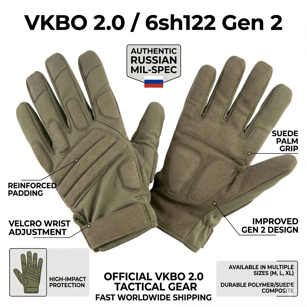 Russian 6sh122 Gen 2 Tactical Gloves VKBO 2.0 Military Combat Protective Gear Suede Impact Resistant Full Finger Gloves Ratnik
Russian 6sh122 Gen 2 Tactical Gloves VKBO 2.0 Military Combat Protective Gear Suede Impact Resistant Full Finger Gloves Ratnik
