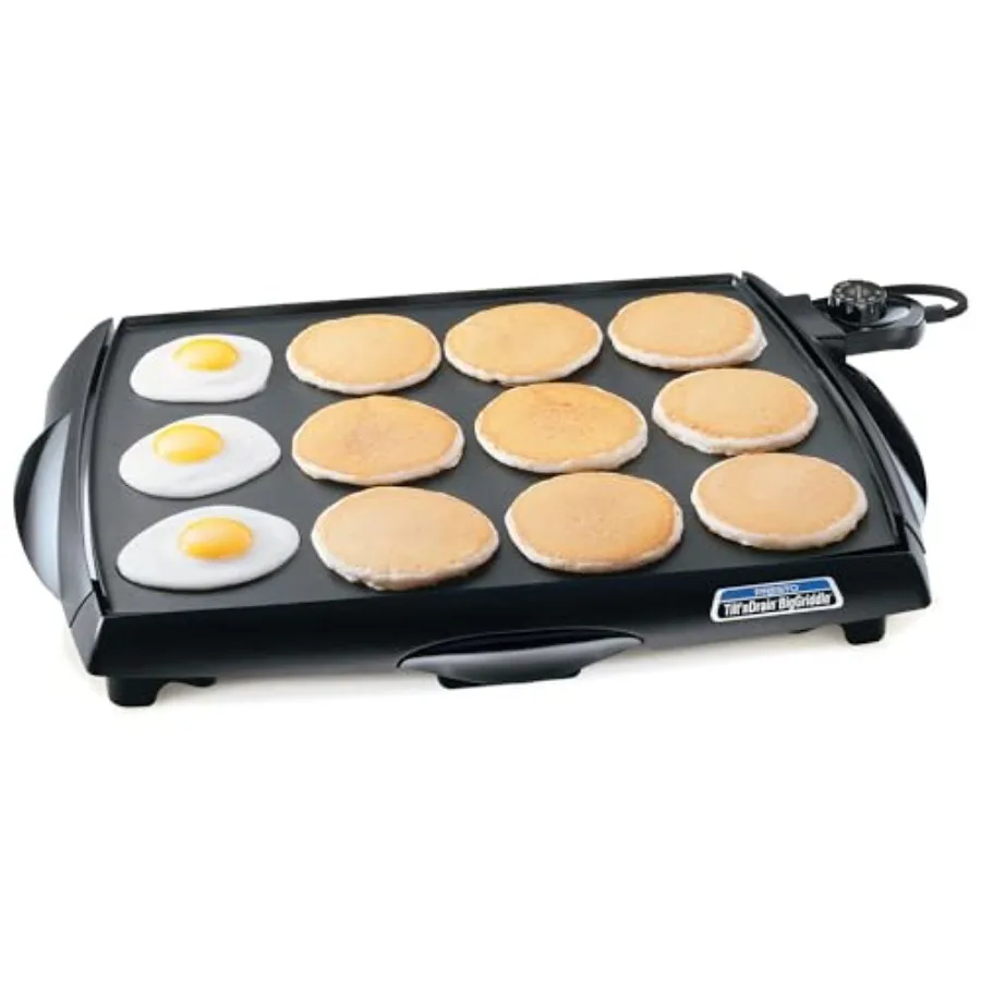 07046 Tilt 'n Drain Big Griddle Cool-Touch Electric Griddle
07046 Tilt 'n Drain Big Griddle Cool-Touch Electric Griddle