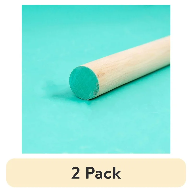 (2 pack) Hello Hobby Wood Dowel, 36” Long, 7/8-inch Diameter, Blue Ends
(2 pack) Hello Hobby Wood Dowel, 36” Long, 7/8-inch Diameter, Blue Ends