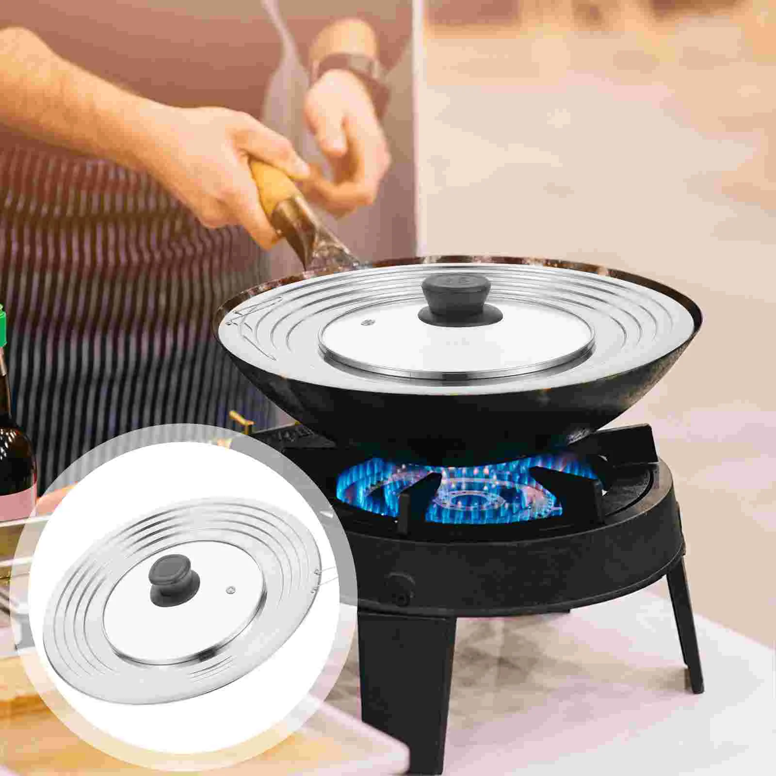 Bowl Stainless Steel Pot Lid Handles Practical Household Anti Cracking Pan Mixing
Bowl Stainless Steel Pot Lid Handles Practical Household Anti Cracking Pan Mixing